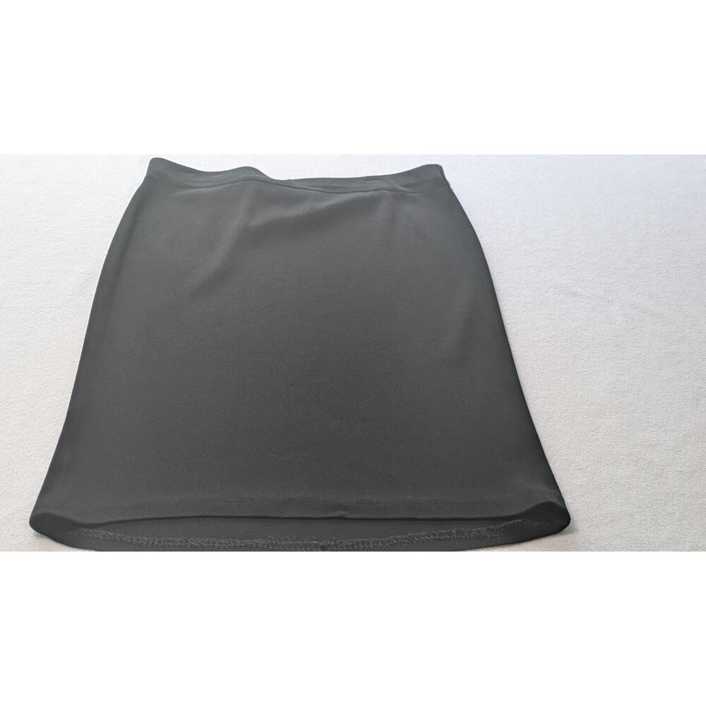 Exclusively Misook Black Skirt Knee‎ Length Pull-On Acrylic Pencil XL Stretch